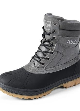 Ботинки тактические "AS33" черный+серый