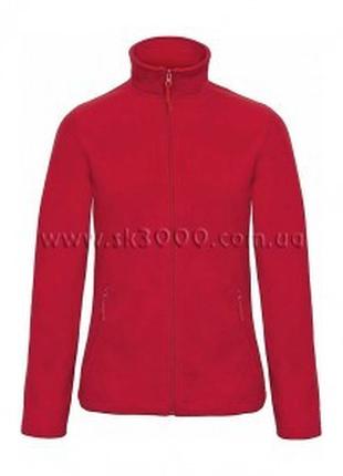 Куртка женская флисовая красная