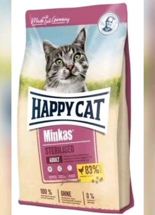 Сухий корм для котів Happy Cat Minkas Sterilised 10кг