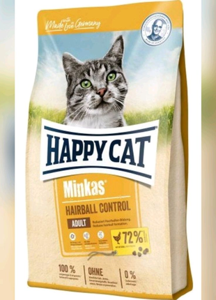 Сухий корм для котів Happy Cat Minkas Hairball Control 4кг