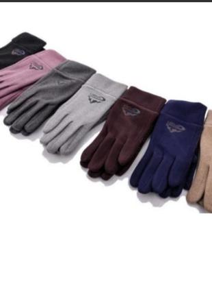Молодежные спортивные перчатки теплые зимние сенсорные