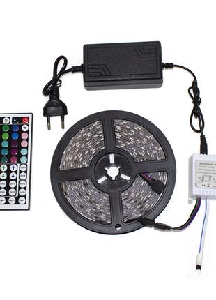 Светодиодная лента LED, 5м, 8 режимов, 20 цветов RGB+White SMD...