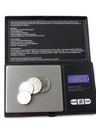 Электронные карманные весы CS 500г/0,1г