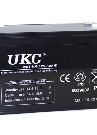 Акумулятор UKC WST-9 12V 9Ah SLA, свинцево-кислотний, 2023р.в.