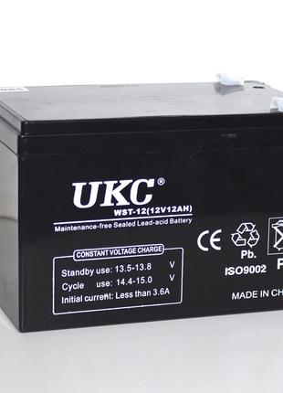 Аккумулятор UKC WST-12 12V 12Ah свинцово-кислотный, 2023г.в.