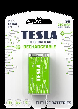 Аккумулятор Tesla 9V GREEN+ RECHARGEABLE 250mAh / HR9V / BLIST...