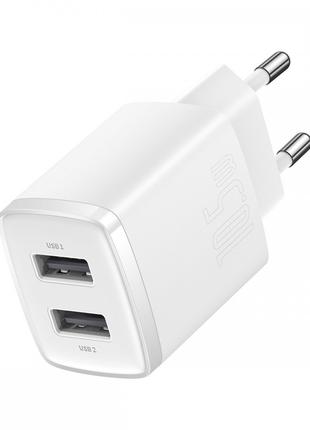 Сетевое зарядное устройство для Baseus Compact 10,5W (2 USB) (...