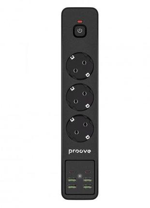 Сетевой фильтр Proove Power Socket P-03 (3 розетки + 4 USB + 2...