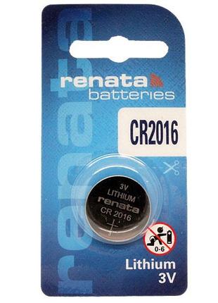 Батарейка RENATA CR2016 Lithium, 3V, 1х1 шт