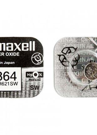 Батарейка Maxell "таблетка" SR364/621SW 1шт/уп