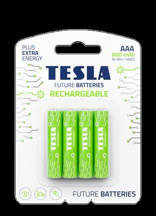 Аккумуляторы Tesla AAA GREEN+ RECHARGEABLE 800mAh / HR03 / BLI...