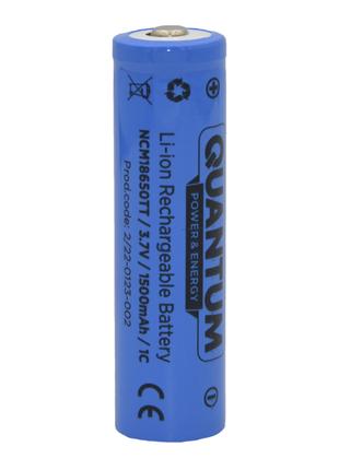 Аккумулятор литий-ионный Quantum Li-ion NCM18650, 1500mAh, 1С,...