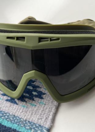 Тактичні окуляри маска JSJM Green захисні