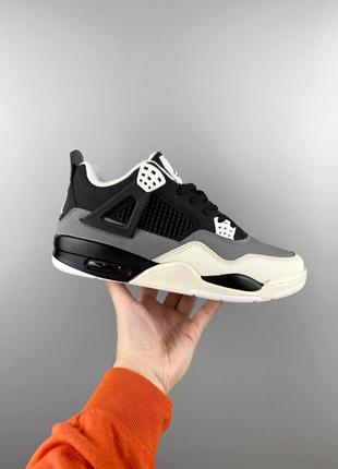 Чоловічі кросівки Nike Air Jordan 4 Retro Fleece black gray