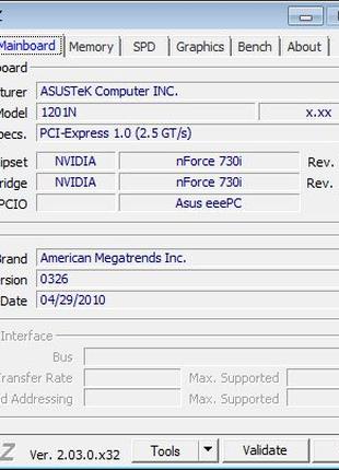 Нетбук Asus Eee PC1201N, DDR2 PC2-6400 16 ГБ