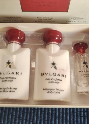 Рідкий шикарний набір eau parfumee au the rouge bvlgari