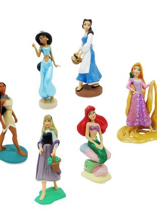 Набір фігурок з 6 принцес (Рапунцель, Аріель, Покахонтас, Бель...