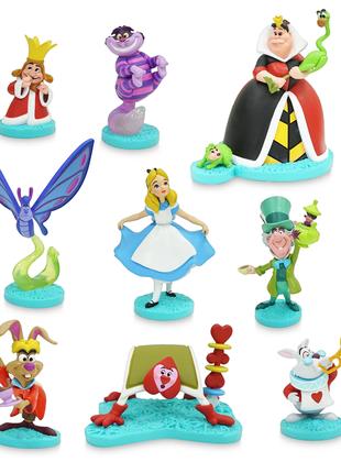 Набір з 9 фігурок Аліса (Алиса) в країні чудес Disney