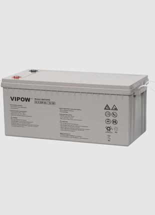 Аккумулятор гелевой для ИБП и инверторов Vipow 12V 200Ah BAT0419