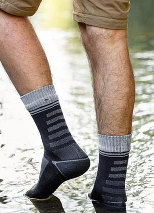 Водонепроникні спортивні шкарпетки мембранні, нейлонові чорні-...