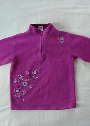 Флисовый теплый свитер.флиска на 7-8 лет