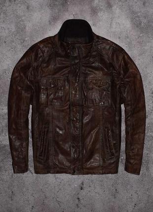 Angelo litrico leather jacket (мужская кожаная куртка ангело л...