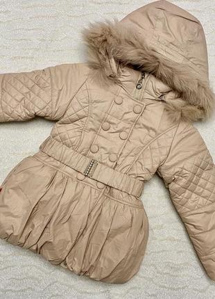 Дитяче зимове пальто на дівчинку 110
