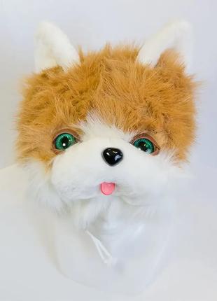Детская маскарадная шапочка кот коричневый Золушка Z2351