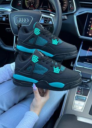 Nike air jordan 4 retro black mint fur❄️