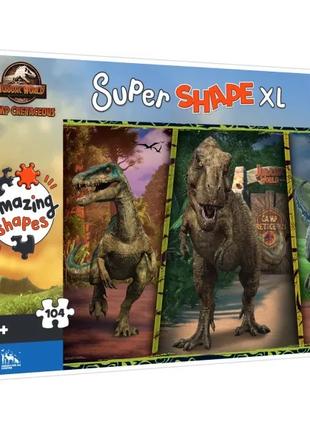 Пазли на картоне "Супер форми" - "Мир динозавров" 5-7 років, 1...