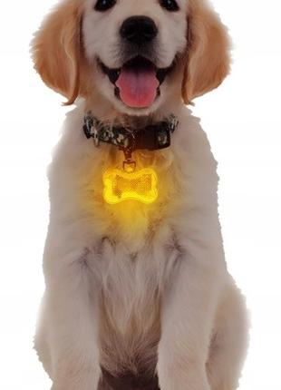 LED підвіска/ліхтарик на нашийник для собак світиться миготить...