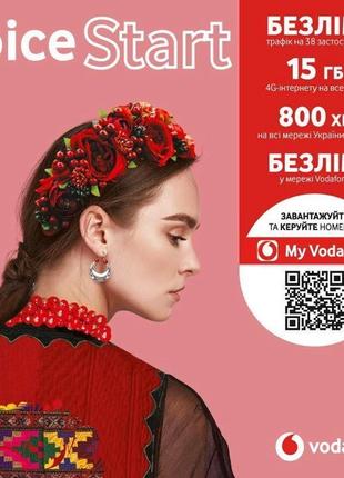Стартовый пакет Vodafone Joice Start (первый месяц оплачен)