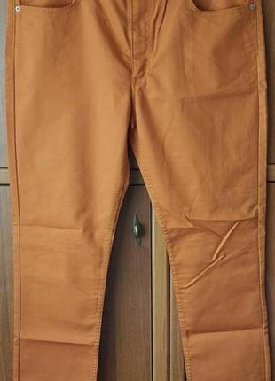 Новые мужские оранжевый брюки levi's 502. w44 l32. полу пояс -...