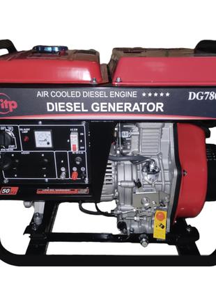 Дизельный генератор 6.5 кВт.Однофазный генератор Power DG7800E...