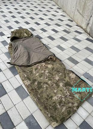 Тактический спальный мешок зимний военный пиксель,спальный меш...