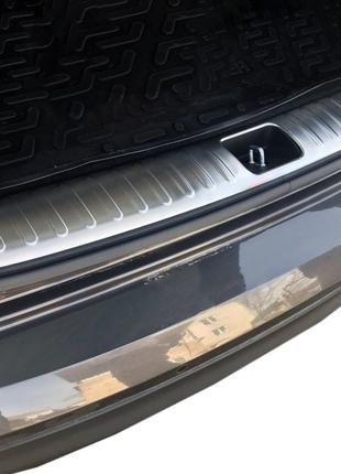 Накладка на задний порог багажника OmsaLine (нерж) для Hyundai...