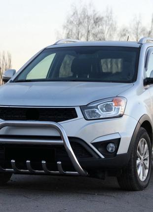 Кенгурятник WT003 (нерж.) для SsangYong Korando 2010-2019