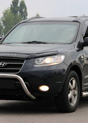 Кенгурятник WT007 (нерж.) для Hyundai Santa Fe 2 2006-2012рр