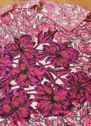 Balmain pierre pour elegance silk scarf floral шелк платок пар...