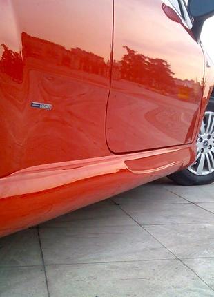Боковые пороги (под покраску) для Fiat Punto Grande/EVO 2006-2...
