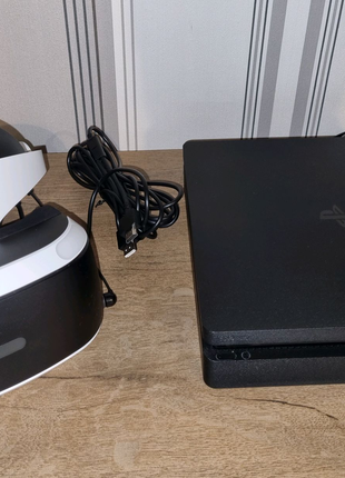Ps4 slim 500gb + PlayStation VR з камерою + Ігри