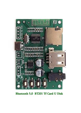 Bluetooth 5,0  BT201 Tf Card U Disk