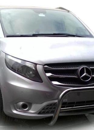 Кенгурятник WT005 (нерж.) для Mercedes Vito / V W447 2014-2024 гг