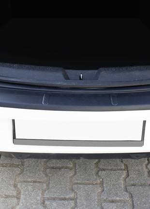 Накладка на задний бампер EuroCap (Sedan, ABS) для Renault Meg...