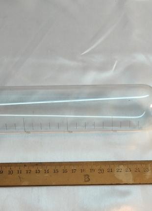 Колба цилиндрическая стеклянная с выводами и клапаном  500мл