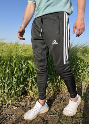 Спортивні чоловічі штани Adidas / Адідас зі смужками р.XXL