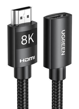 Подовжувач UGREEN 8K HDMI 2.1 - 1м, 48Gbps, 60Hz, eARC, HDR, д...