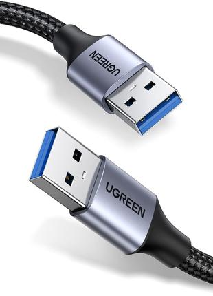 Кабель UGREEN USB 3.0 A - A, 2м, Нейлоновый, для Передачи Данн...
