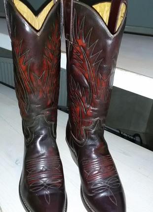 Кожаные сапоги в стиле western от бренда sharro размер 35 ( 23...