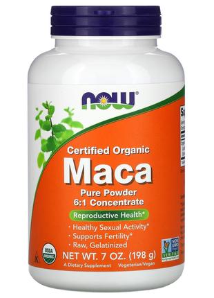 Мака концентрат Now Foods Maca сертифицированный органический ...